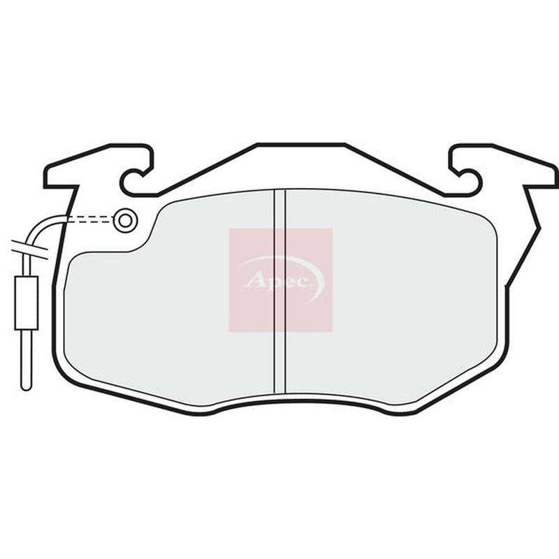 Apec Front & Rear Pads fits Peugeot 405 1987-1999 1.4 1.6 1.8 1.9 2.0