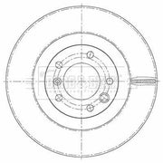 Borg & Beck 2 x Front Brake Discs BBD6135S