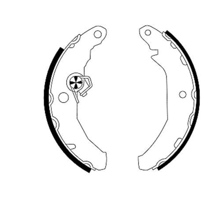 Mintex Brake Shoe Set Axle Kit fits Ford Fiesta 1983-1989 1.0 1.1 1.3 1.4 1.6