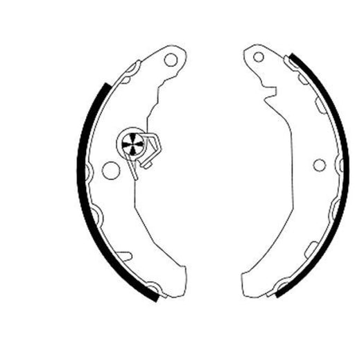 Mintex Brake Shoe Set Axle Kit fits Ford Fiesta 1983-1989 1.0 1.1 1.3 1.4 1.6