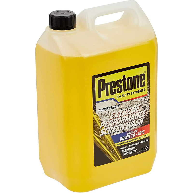 2x Prestone Extreme Performance Concentrated Screen Wash Removes Dirt 5 Litre Prestone  - Dynamic Drive