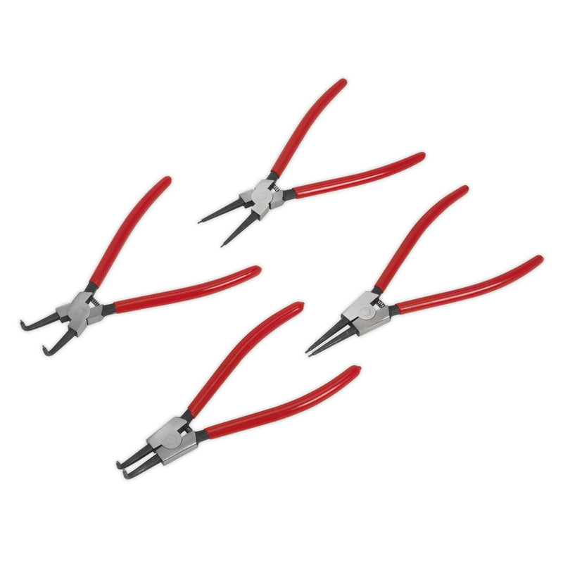 Sealey Internal/External Circlip Pliers Set 4pc 230mm AK8456 Sealey - Dynamic Drive