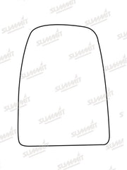 Summit Stick-On Commercial Mirror Glass fits Iveco Daily 14 on RHS Summit - Bars 4 Cars