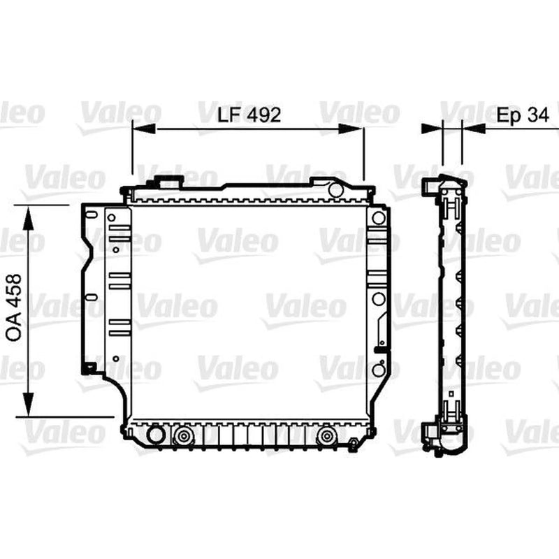 Valeo Engine Radiator 735196
