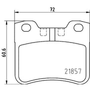 DON Front Brake Pad Set fits Citroën Saxo 1996-2004 1.0 1.1 1.4 1.5 1.6