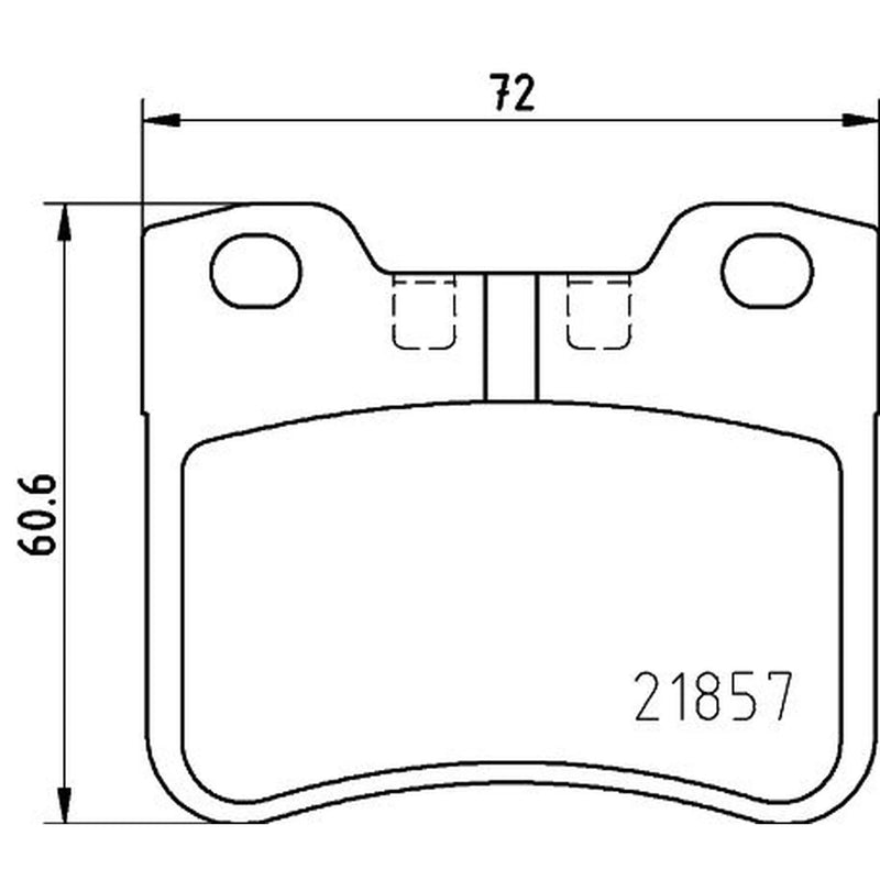 DON Front Brake Pad Set fits Citroën Saxo 1996-2004 1.0 1.1 1.4 1.5 1.6