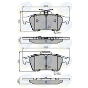 Comline Rear Brake Solid Discs & Pads fits Renault Laguna 2008-2015 2.0 3.0 3.5