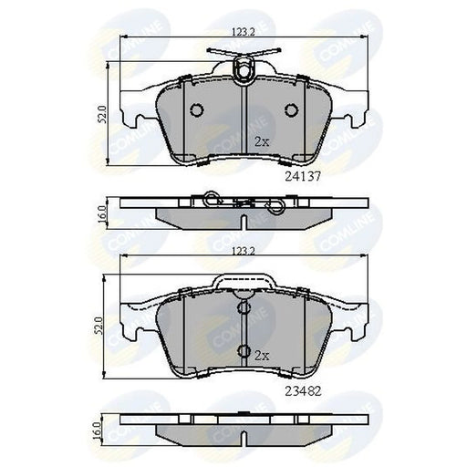 Comline Rear Brake Solid Discs & Pads fits Renault Espace 2002-2015