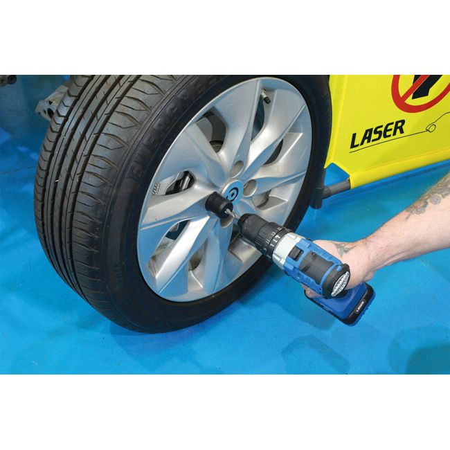 Laser Locking Wheel Nut Removal Kit - Lug Driller Laser - Dynamic Drive
