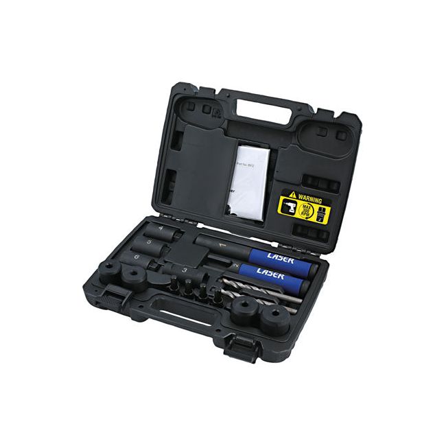 Laser Locking Wheel Nut Removal Kit - Lug Driller Laser - Dynamic Drive