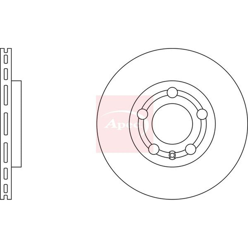 Apec Front & Rear Brake Discs & Pads fits Skoda Fabia II 2006-2014 1.2