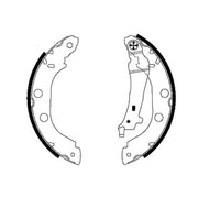 Mintex Brake Shoe Set Axle Kit fits Nissan Bluebird 1997-2002 2.0