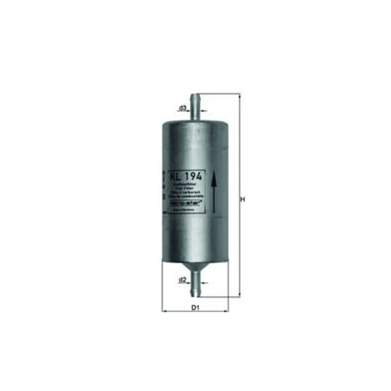 Mahle Fuel Filter Element fits Fiat Cinquecento 1994-1998 1.1