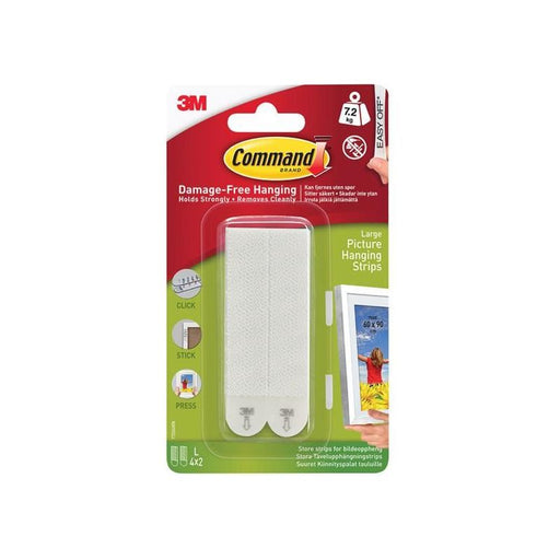 Command™ Picture Hanging Strips, Large (Pack 4) Command™ - Dynamic Drive