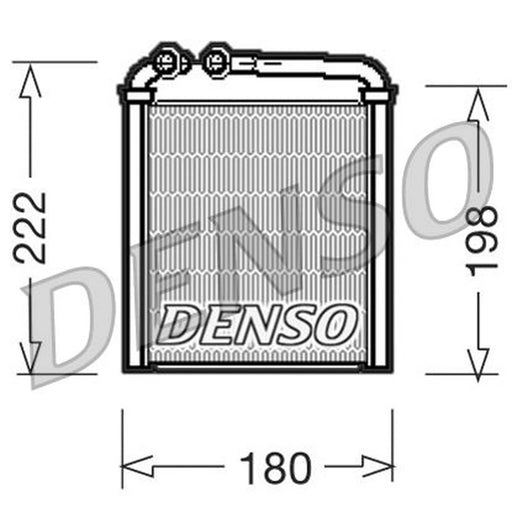 Denso Heater Matrix Core Heat Exchanger fits Skoda Octavia II 2004-2013