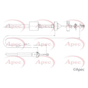 Apec Clutch Control Cable Pull CAB5031