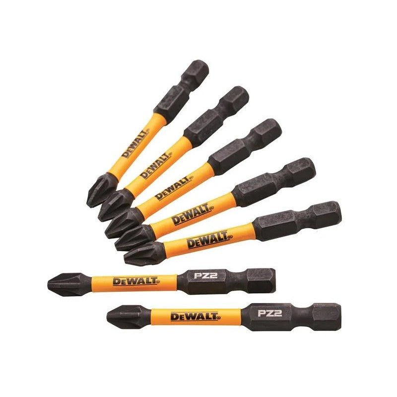 DEWALT Power Tools Impact Bits PZ2 x 50mm (5 + 2 Carded) - DT70904TQ