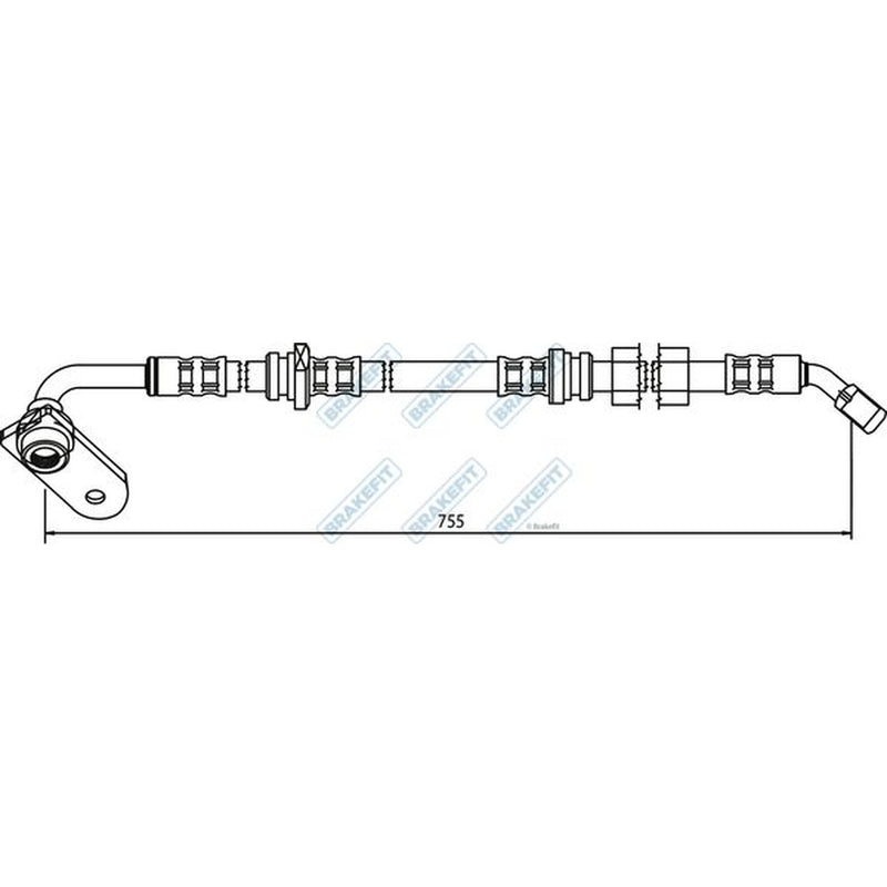 Apec Brake Hydraulic Hose Line Front Right fits Suzuki Grand Vitara I 1998-2005