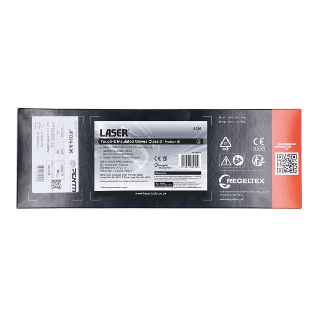 Laser Touch-E Insulated Gloves Class 0 - Medium (9) Laser - Dynamic Drive