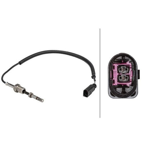 Hella Exhaust Gas Temperature Sensor before exhaust turbocharge fits VW Multivan