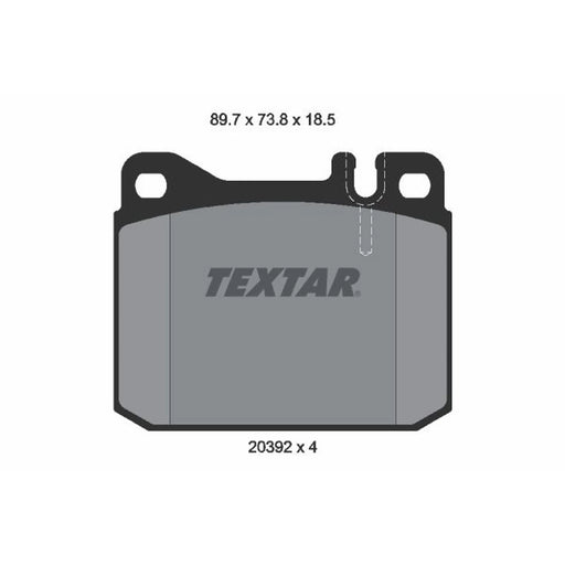 Textar Front Brake Pad Set 2039213