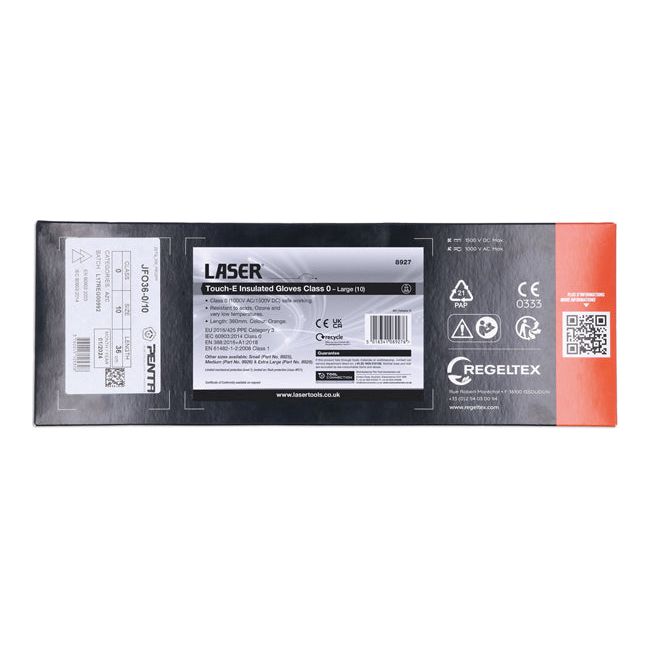 Laser Touch-E Insulated Gloves Class 0 - Large (10) Laser - Dynamic Drive