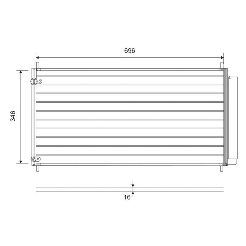 Valeo Air Conditioning Condenser 814205