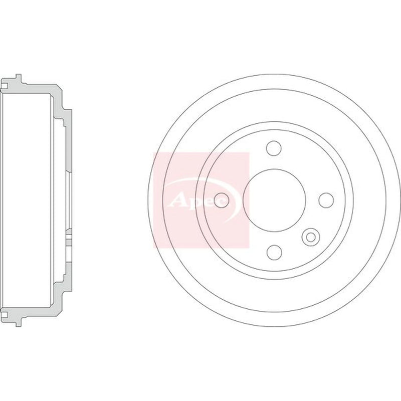 Apec Brake Drum Assembly Rear DRM9213