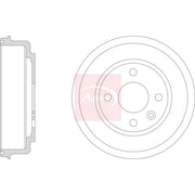 Apec Brake Drum Assembly Rear DRM9225