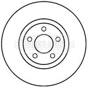 Borg & Beck Front & Rear Brake Discs & Pads fits Mazda 3 2008-2014 2.3