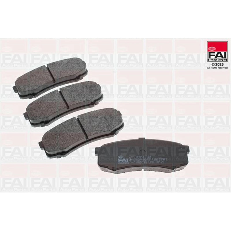 FAI Rear Brake Pad Set fits Mitsubishi Pajero/Shogun IV 2006-2007 3.2 3.8