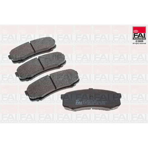 FAI Rear Brake Pad Set fits Mitsubishi Pajero/Shogun IV 2006-2007 3.2 3.8