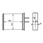 Mahle Heater Matrix Core Heat Exchanger AH 161 000S