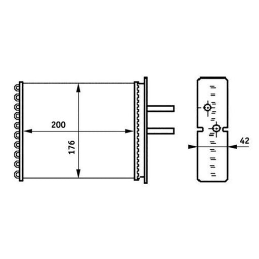 Mahle Heater Matrix Core Heat Exchanger fits Fiat Punto 1993-2000