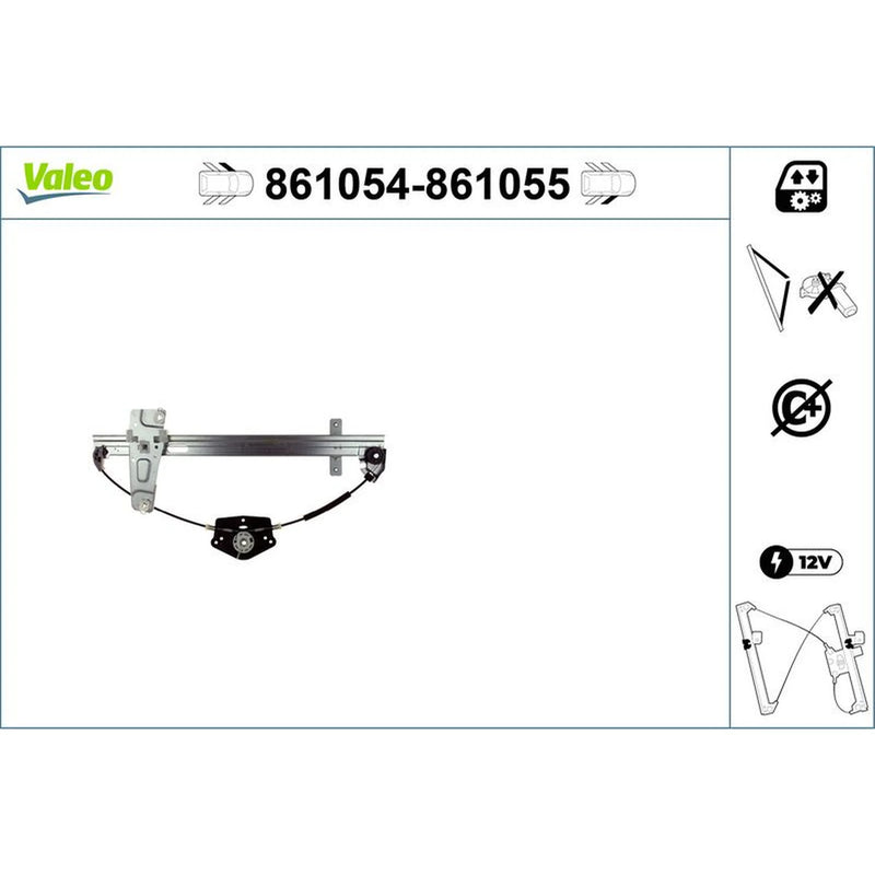 Valeo Electric Window Regulator Lifter Right Front 861055