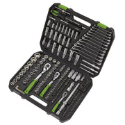 Sealey Socket Set 219pc 1/4" 3/8" & 1/2"Sq Drive WallDrive Metric S01212 Sealey - Dynamic Drive