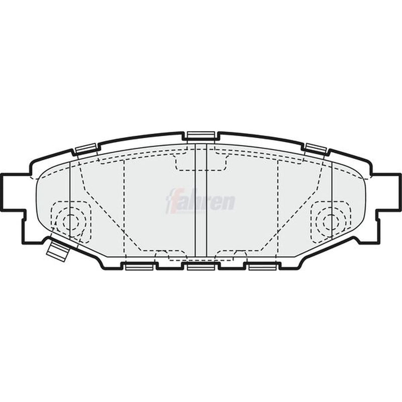 Fahren Rear Brake Pad Set FBP3203