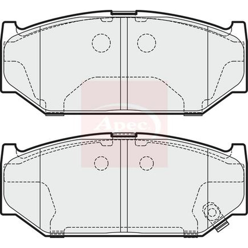 Apec Front Brake Pad Set fits Suzuki Swift III 2010-2017 1.2