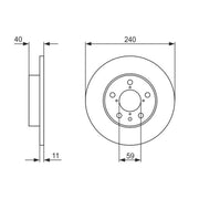Bosch Front & Rear Brake Discs & Pads fits Alfa Romeo Spider 1995-2005 2.0 3.0