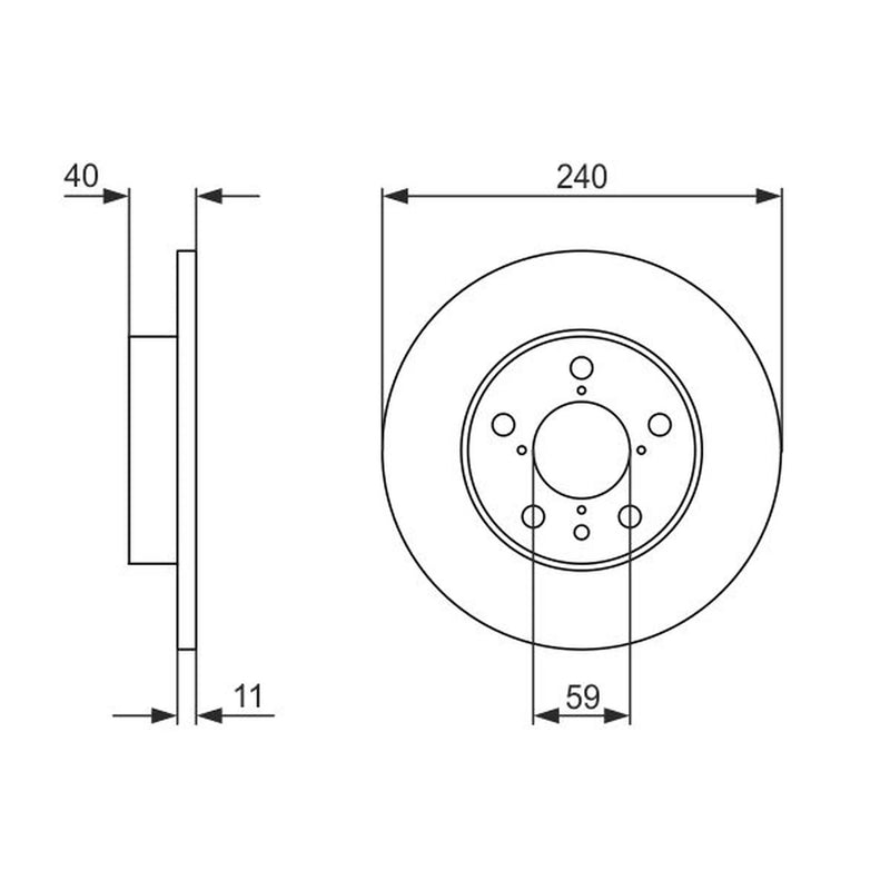 Bosch Front & Rear Brake Discs & Pads fits Alfa Romeo Spider 1995-2005 2.0
