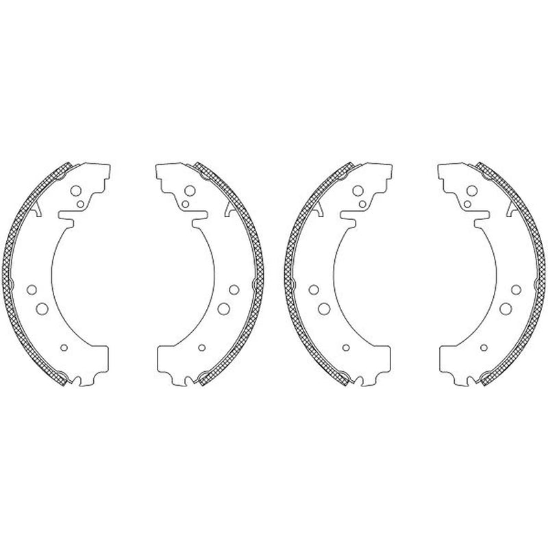 Mintex Brake Shoe Set Axle Kit fits Chevrolet Niva 2002 on 1.7