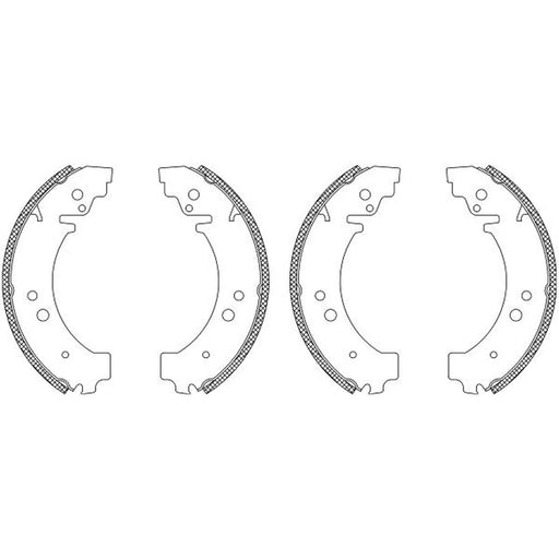 Mintex Brake Shoe Set Axle Kit fits Chevrolet Niva 2002 on 1.7