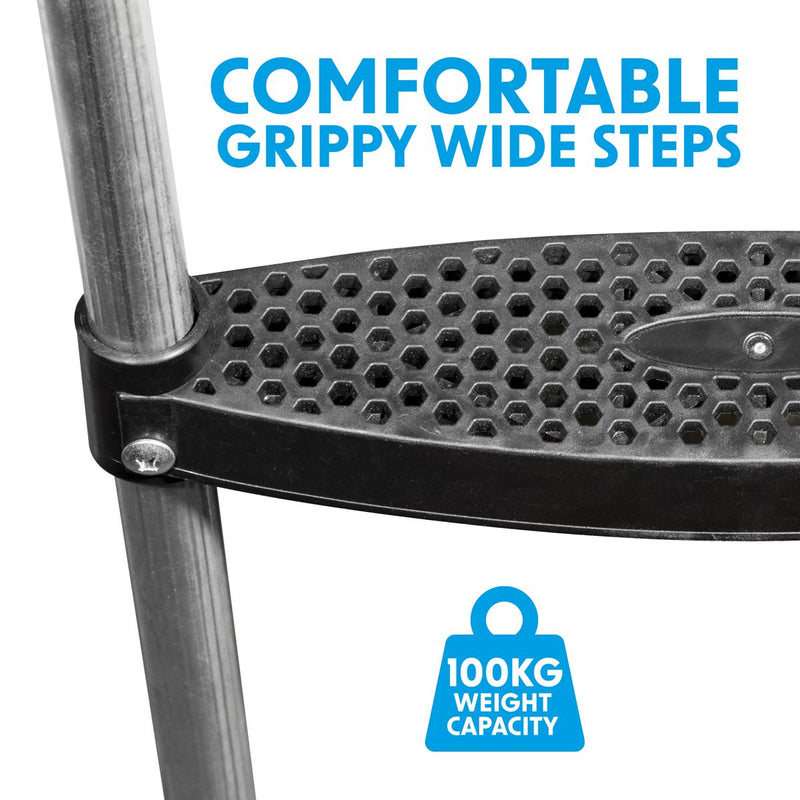Dellonda 2-Step Trampoline Ladder for DL66 (6ft), DL67 (8ft), DL68 (10ft) Dellonda  - Dynamic Drive