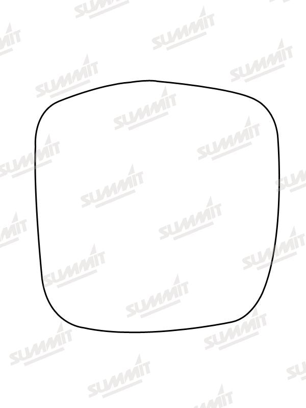 Summit Stick-On Standard Mirror Glass fits Toyota Landcruiser Colorado RHS Summit - Bars 4 Cars