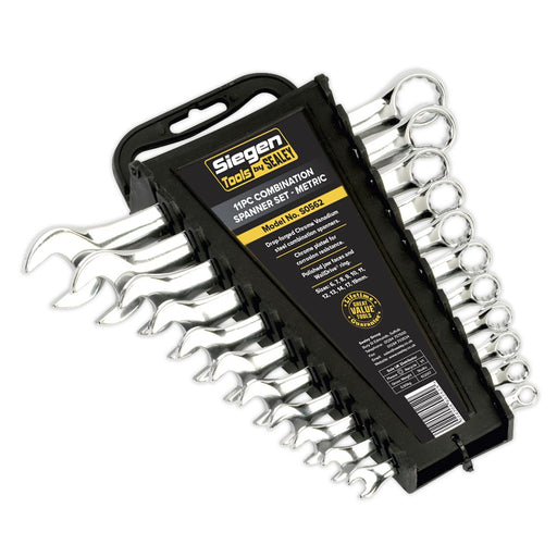 Combination Spanner Set 11Pc Metric Siegen by Sealey  - Dynamic Drive