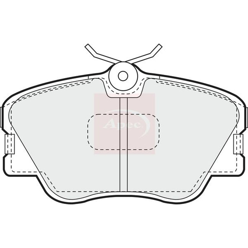 Apec Front Brake Pad Set fits Mercedes-Benz 123 1980-1985 123.243