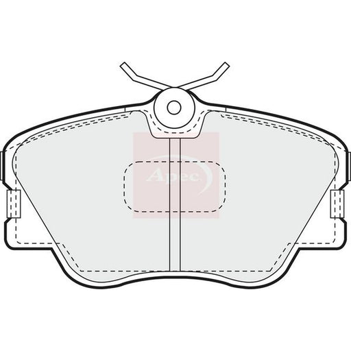 Apec Front Brake Pad Set fits Mercedes-Benz 123 1980-1985 123.243