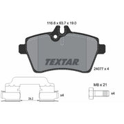 Textar Front Brake Pad Set 2407702