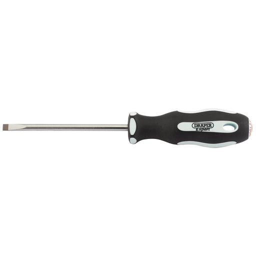 Draper Plain Slot Soft Grip Parallel Tip Screwdriver, 5.5 x 100mm 34973 Draper - Dynamic Drive
