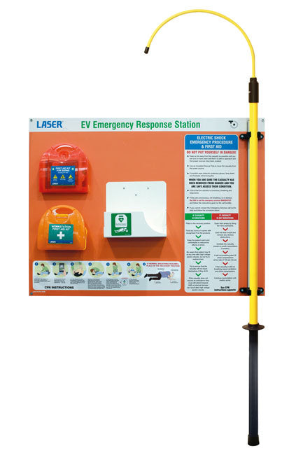 Laser EV Emergency Response Station c/w Electric Burns Kit, First Aid Kit, Bracket for Defibrillator Laser - NN4 Online